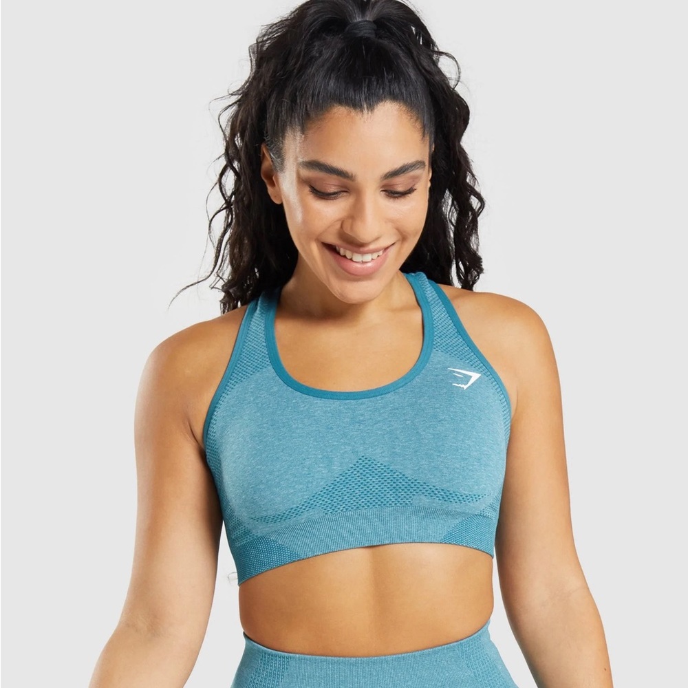 Blue AND Pink GymShark Vital Seamless sports bras available